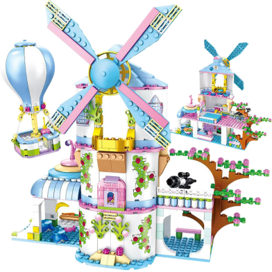 Princess Castle Windmill Hot Air Balloon Building Blocks- 620pcs -132296150 image
