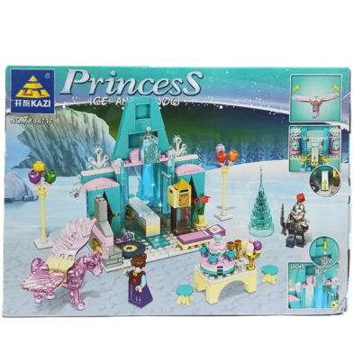 Princess Ice and Snow Play and Learn Educational Blocks For Kids (lego_light_KY98717_327pcs) image