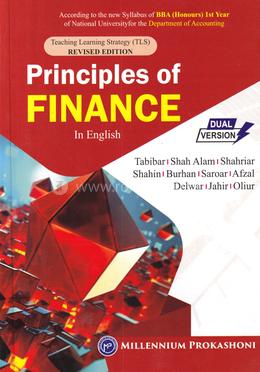 Principles of Finance Dept. Accounting In English - Hon's 1st Year