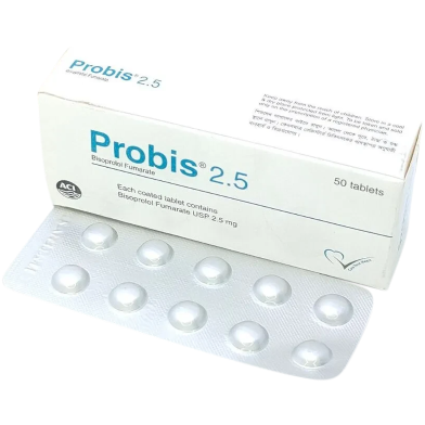 Probis 2.5mg Tablet 10's Strip image