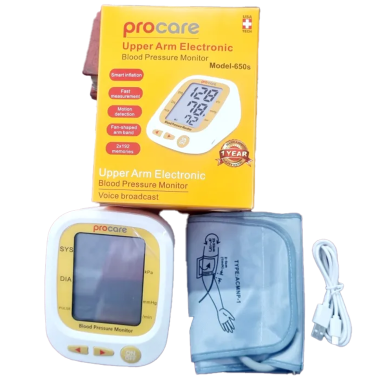 Procare 650S Digital Upper Arm Automatic Blood Pressure Monitor 1 Year Replacement Warranty USB Electric System image
