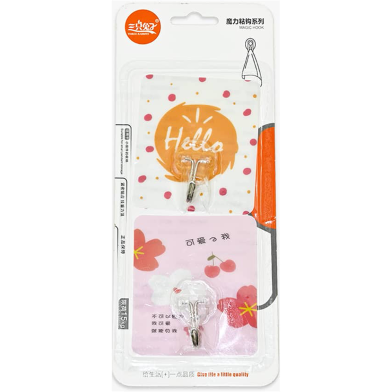 Proclean Colorful Self-Adhesive Wall Hooks_2 Pcs image