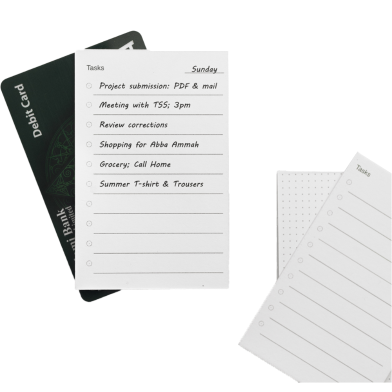 Productivity Notecards (60) 8.5 cm x 5.5 cm image