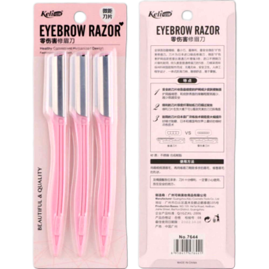 Professional Eyebrow Shaver and Face Hair Removal Razor 3 Pcs Pack image