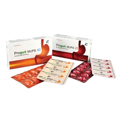 Progut MUPS 40 mg MUPS Tablet 10's Strip image