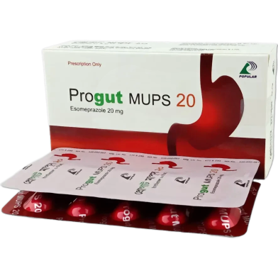 Progut Mups 20 Mg Mups Tablet 10'S Strip image