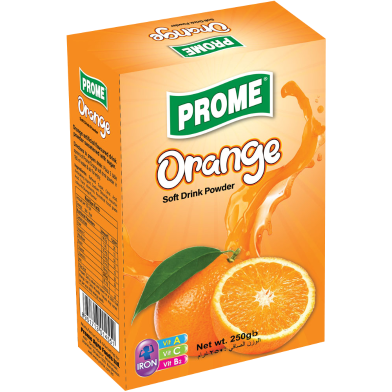 Prome Orange Powder Drink Box 250 Gm image