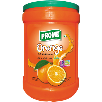 Prome Orange Powder Drink Can 350 Gm image