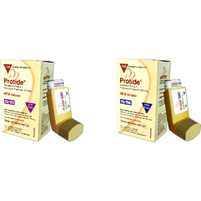Protide (25 Mcg, 250 Mcg)/Puff Inhaler 120 Metered Doses image