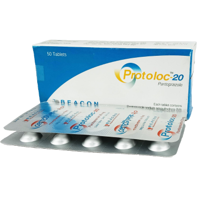 Protoloc 20 mg Tablet 10's Strip image