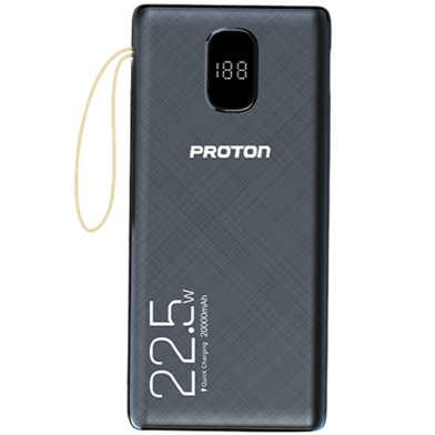 Proton Energy Mate Power Bank 22.5W 20000mAH With In Built 2 Torch Light For Travel image