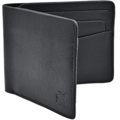 Prox High Quality Original Cow Leather Wallet Black image