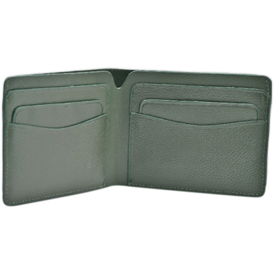 Prox High Quality Original Cow Leather Wallet Green image