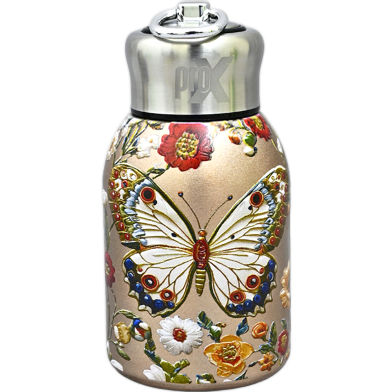 Prox High Quality Ss Thermos Water Bottle Butterfly 300ml image