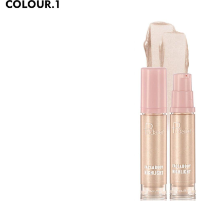 Pudaier Highlighter Makeup Gold Liquid Face Eye Contour Brightener Glow Shimmer image