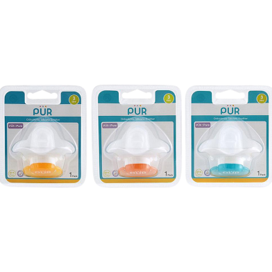 Pur Orthodontic Silicone Soother (3 month plus) (Any Color) image