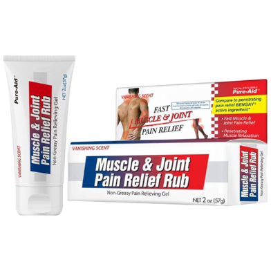 Pure Aid Muscle and Joint Pain Relief Rub Gel 57 gm image