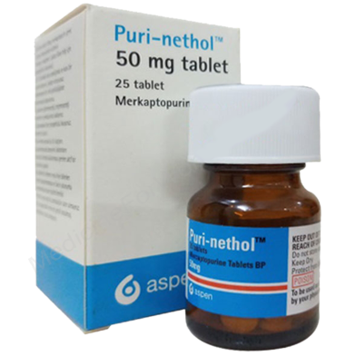 Puri-Nethol 50 mg Tablet 25's pack image