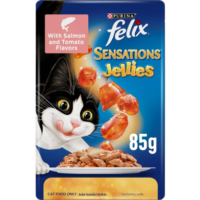 Purina Felix Cat Pouch Salmon and Tomato in Jelly 85g | Cat Wet Food image