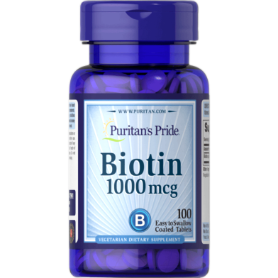 Puritan’s Pride Biotin 1000mcg 100 Tablets image