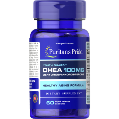 Puritan's Pride Dhea 100mg 60 Caplets - 25077330126 image