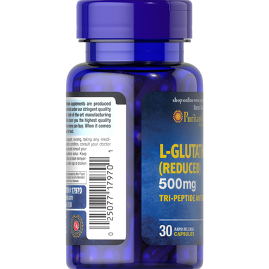 puritan's pride glutathione Puritan's Pride L-Glutathione 500 mg 30 Capsules : Puritan's Pride