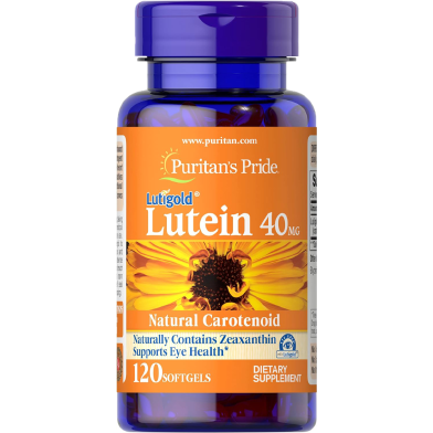 Puritan’s Pride Lutein 40 mg With Zeaxanthin 120 Softgels image