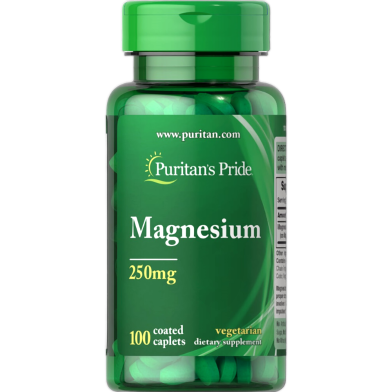 Puritan’s Pride Magnesium 250mg 100 Caplets image