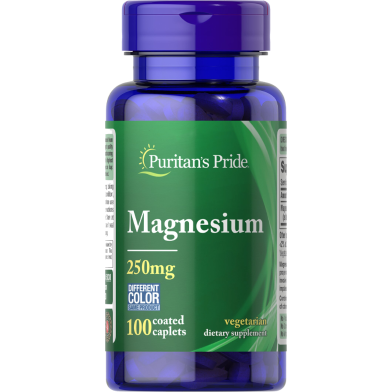 Puritans Pride Magnesium 250mg 100 Caplets -284281171 image