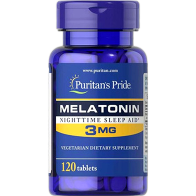 Puritan’s Pride Melatonin 3mg 120 Tablets image