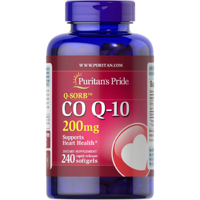 Puritan’s Pride Q-SORB Co Q-10 200 mg 240 Softgels image