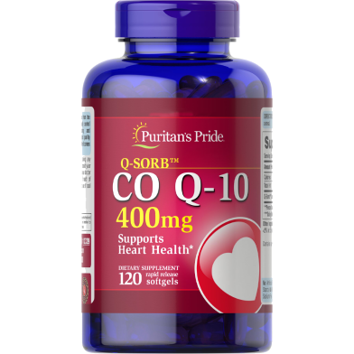 Puritan’s Pride Q-Sorb CO Q-10 400 mg 120 Softgels image