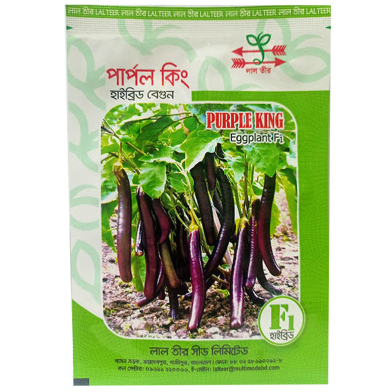Purple King Hybrid Eggplant Seeds (5gm) image