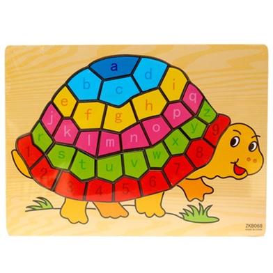 Puzzle Turtle toy wood alphabet puzzle numbers (ZKB068) image