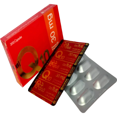 Q10 30 mg Capsule 10's Strip image
