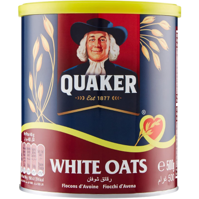 QUAKER White Rolled Oats 500 g UAE image