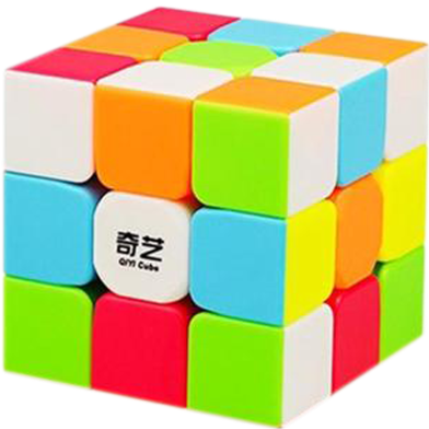 QYTOYS Sticker less 3x3 Puzzle Speed Cube Magic Rubik's Cube Puzzle Toy (5.6 cm) image