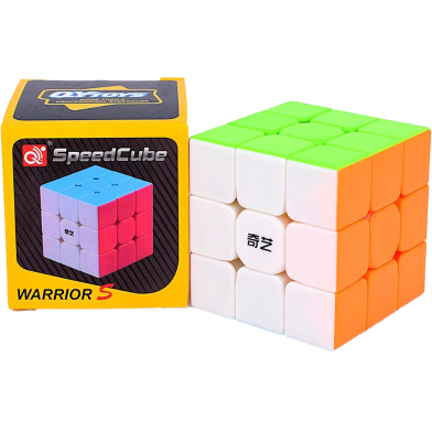 QiYi Warrior S 3x3 Magic Speed Cube Stickerless Professional Puzzle Toys image