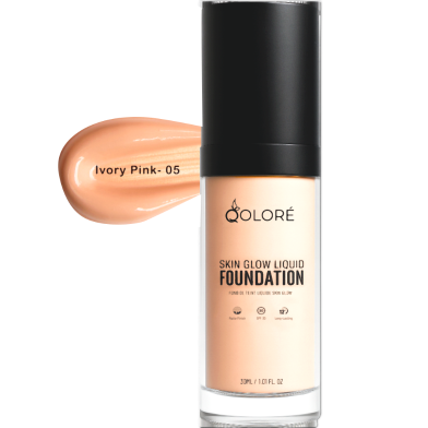 Qolore Skin Glow Liquid Foundation Ivory 30 ml image