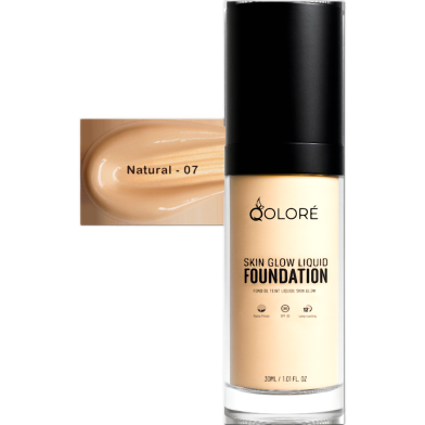 Qolore Skin Glow Natural 07 Liquid Foundation 30ml image