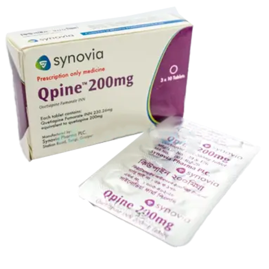 Qpine 200 mg Tablet 10's strip image