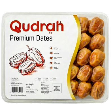 Qudrah Premium Saudi Sukkari Mufattil Dates 500 gm image