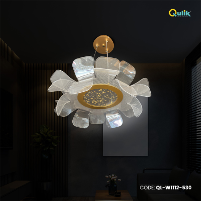 Qulik Florence Modern Hanging Acrylic LED Ceiling Light image