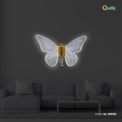 Qulik Modern Butterfly Wall Light image