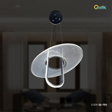 Qulik Modern Circle Pendant Dropping Hanging Suspension Light image