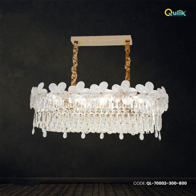Qulik Modern French Pearl Sputnik Chandelier Led light image