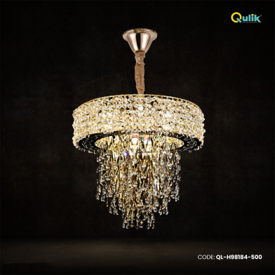 Qulik Modern Pendant Lighting Fixture Brass Ceiling Led Light image