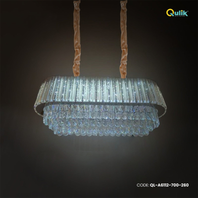 Qulik Radiant Luxe Hanging Crystal Chandelier Light image