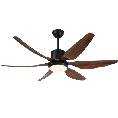 Qulik Silex 54 Inch Ceiling Fan (Dark Wood Grain) image