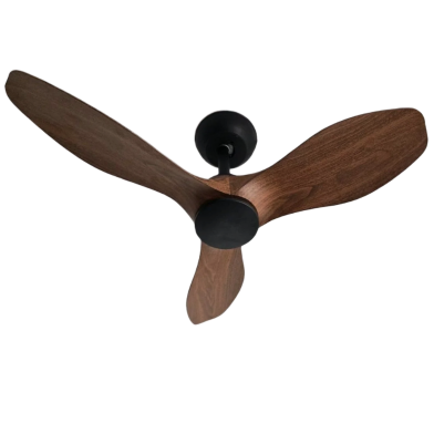 Qulik Spinner Pro 32 Inch - Modern Decorative Silent ABS Blade with Remote Ceiling Fan Dark Wood (Q-D78021-DW) image